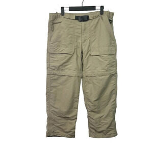 The North Face Mens Size Medium Convertible Hiking Pants Nylon Zip Off Belted
